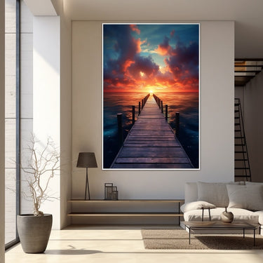 Ocean Horizon Painting